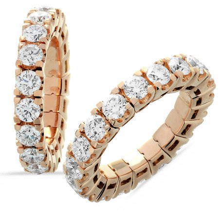 Eternity Stretch Diamond Ring Rose Gold 1N712R Eternity Stretch Diamond Ring Rose Gold 1N712R