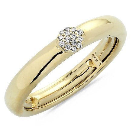 Fede Matrimoniale Misura Dito Autoregolante Oro Giallo e Brillanti Fede Matrimoniale Misura Dito Autoregolante Oro Giallo e Brillanti